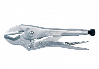 KING TONY Зажим с фиксатором, L=254 мм, хром | 6012-10N