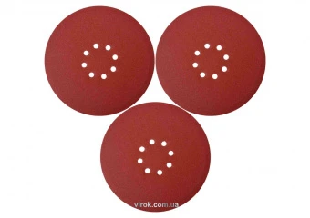 YATO Круг шліфувальний з наждачн. паперу з липучкою YATO: Ø= 225мм, Р100, до YT-82340 і YT-82350, 3ш