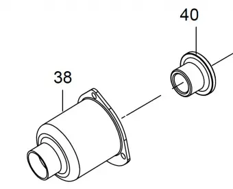 KING TONY Корпус ударного механизма в сборе (сост. 38.40) | 33411-ATK5
