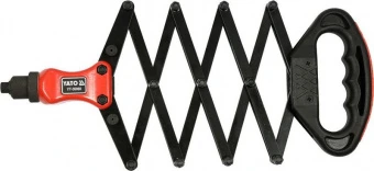 YATO Заклепочник "гармошка" YATO для нітів Ø=2.4; 3.2; 4.0; 4.8; 6.4 мм, l=240-810 мм  | YT-36060