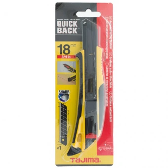 TAJIMA Нож сегментный 18мм, автовозврат, Quick Back DFC569B, автоматический фиксатор