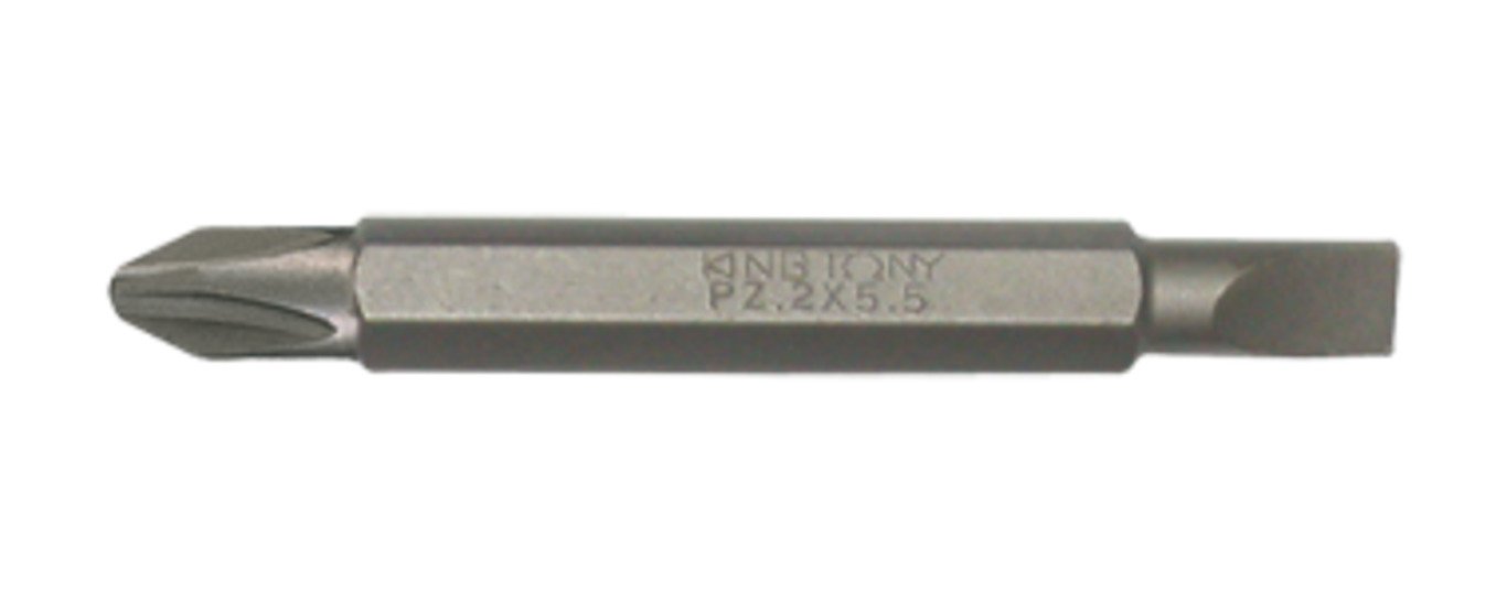 KING TONY Бита торцевая 1/4" PH1 х 4,5*0.6 L=60мм двусторонняя (уп.10) | 1360451P
