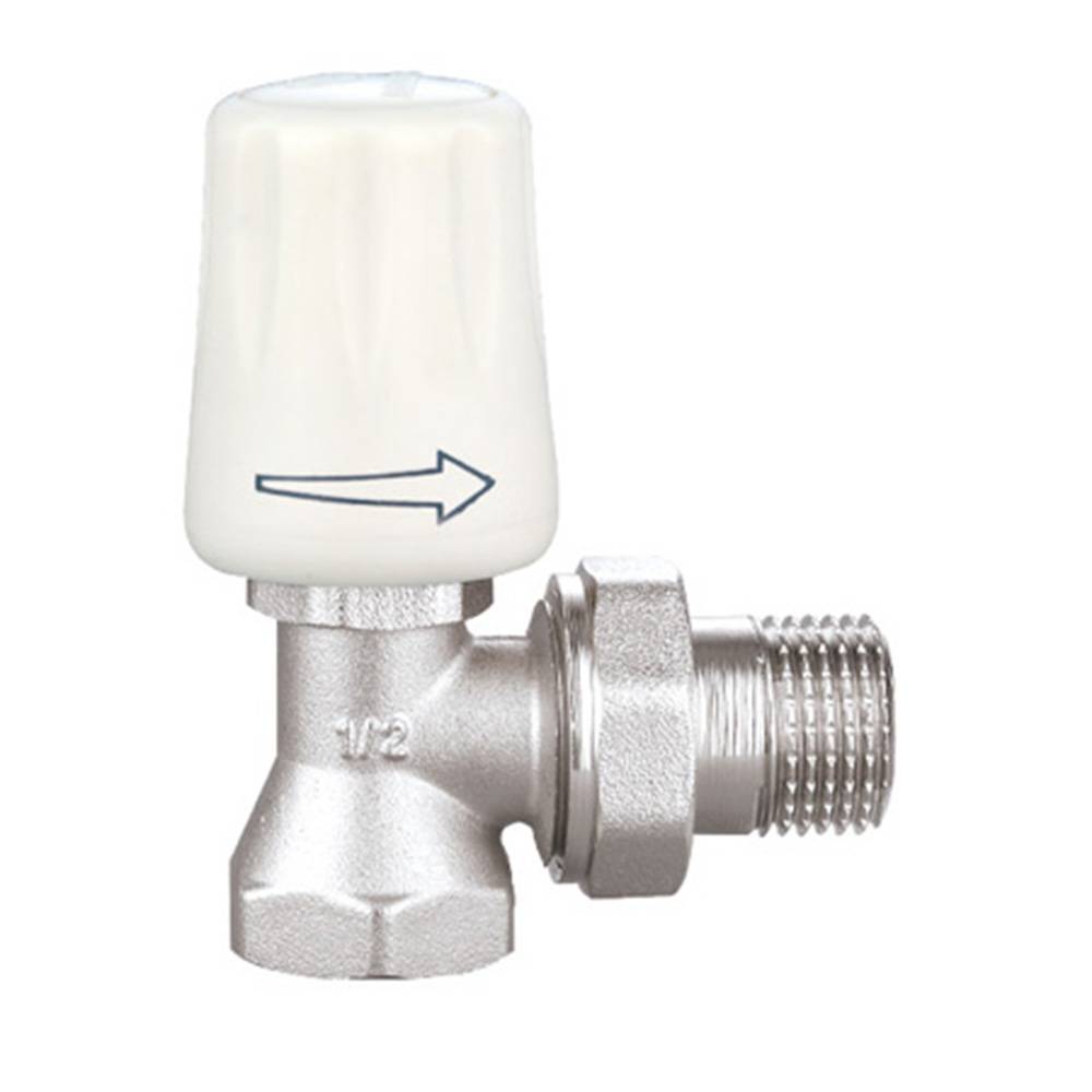 Кран латунний вентильний для підключення радіаторів кутовий 1/2 Double-lin | 78-115