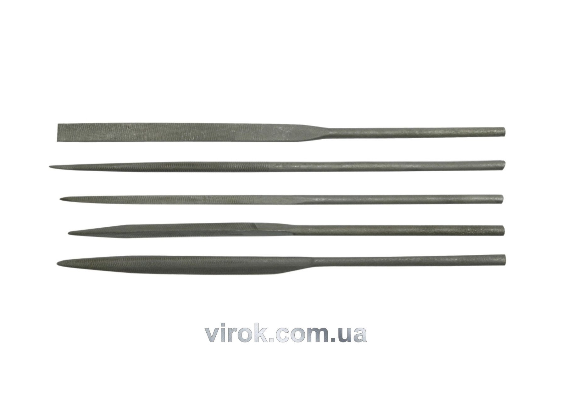 VOREL Надфілі : L= 4,0x160 мм, Без ручки, Набір 10 Шт/Уп.  | 25380