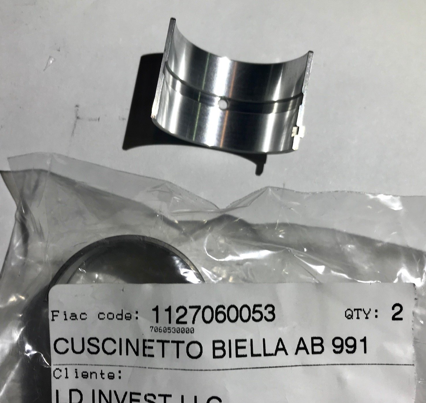FIAC Вклад шатуна АВ998/901/981 (комплект 2 шт) | 1127060053