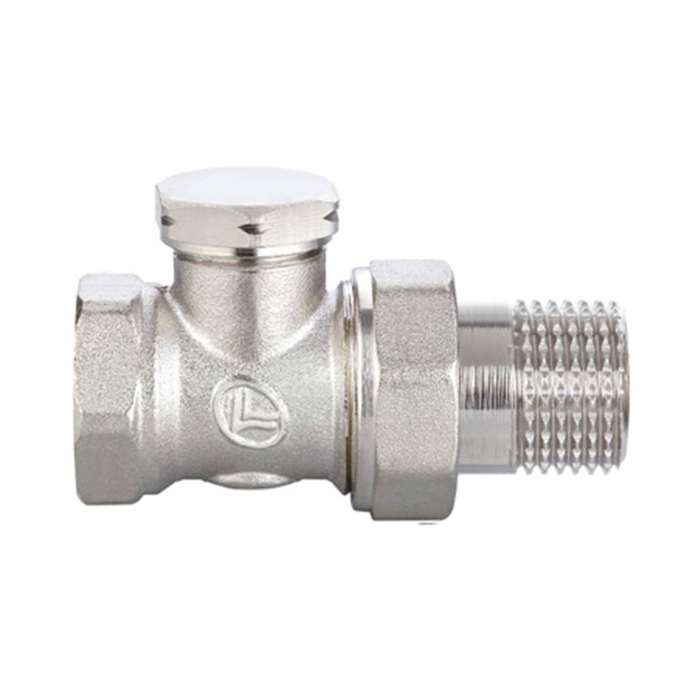 Кран латунний вентильний для підключення радіаторів прямий нижній 3/4 Double-lin | 78-122