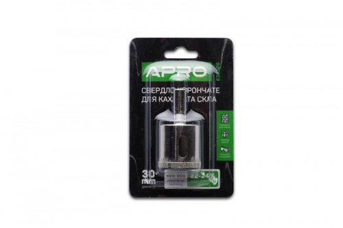 Сверло трубчатое с алмазным напылением 30мм APRO