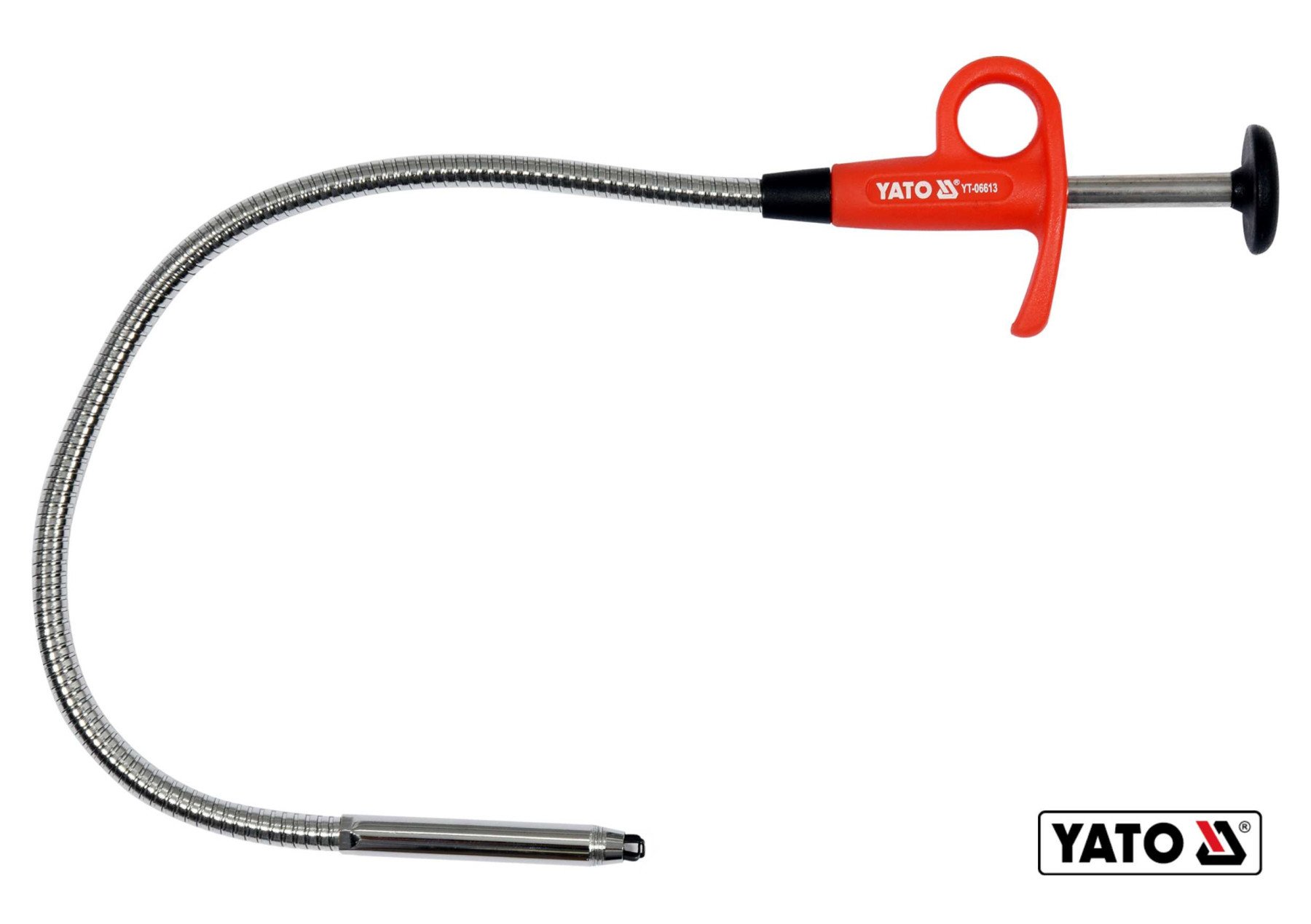 YATO Схоплювач магнітний на гнучкому тримачі YATO : L= 585 мм, з LED підсвіткою  | YT-06613