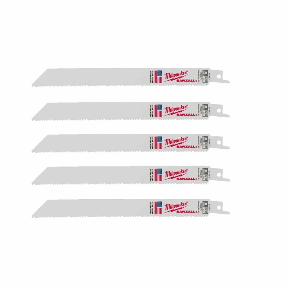 MILWAUKEE Полотно для шабельних пил THIN KERF, 200х3,1/2,1мм, (5шт), (універсальні)