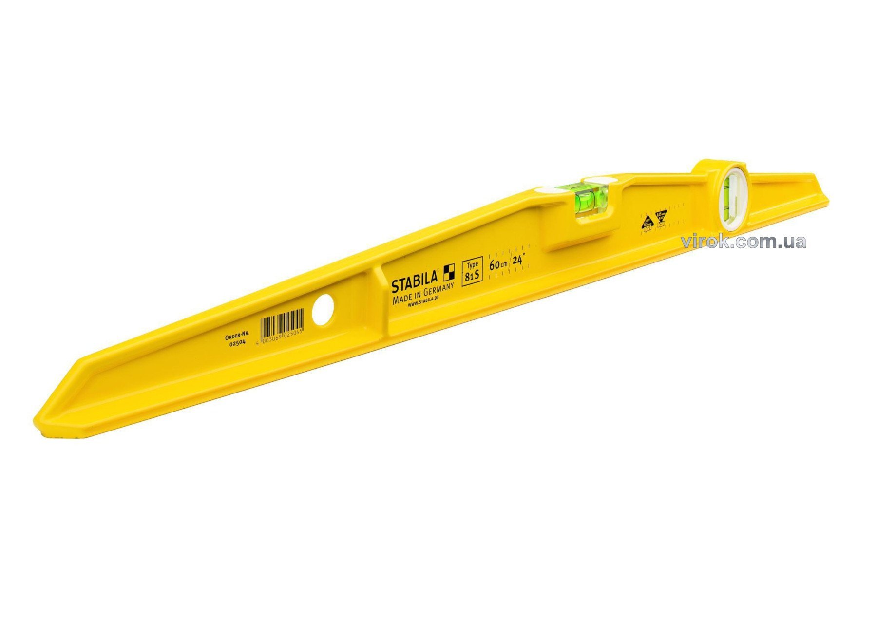 STABILA Рівень литий Type 81S : L= 80 см. 2 капсули. | 2505