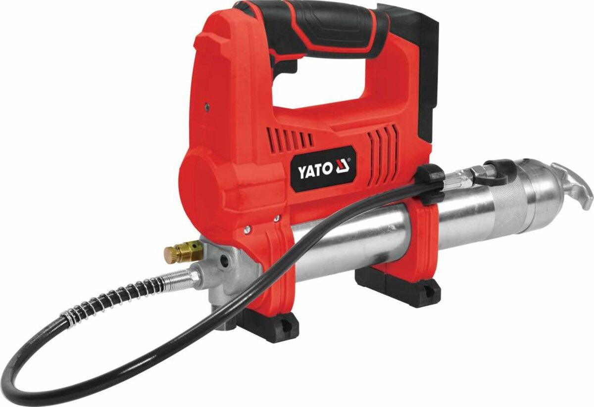 YATO Шприц мастильний YATO,600 см³,акумулятор.18В,62 MPa. з гунчким аплікатором- 76 см(БЕЗ АКУМУЛЯТО