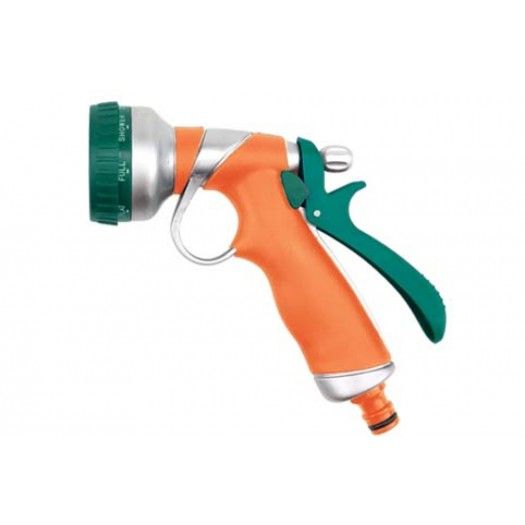 FLO Зрошувач-пістолет 8-режимний до шлангу 1/2", TPR-пластик + цинк  | 89195
