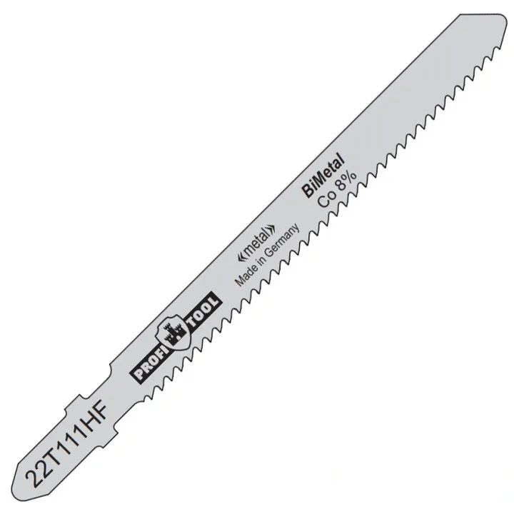 Полотно для лобзиковых пил по металлу PROFITOOL ( ПРОФИТУЛ ) T111HF 50/75х8х1.00 мм. 12 зуб/дюйм