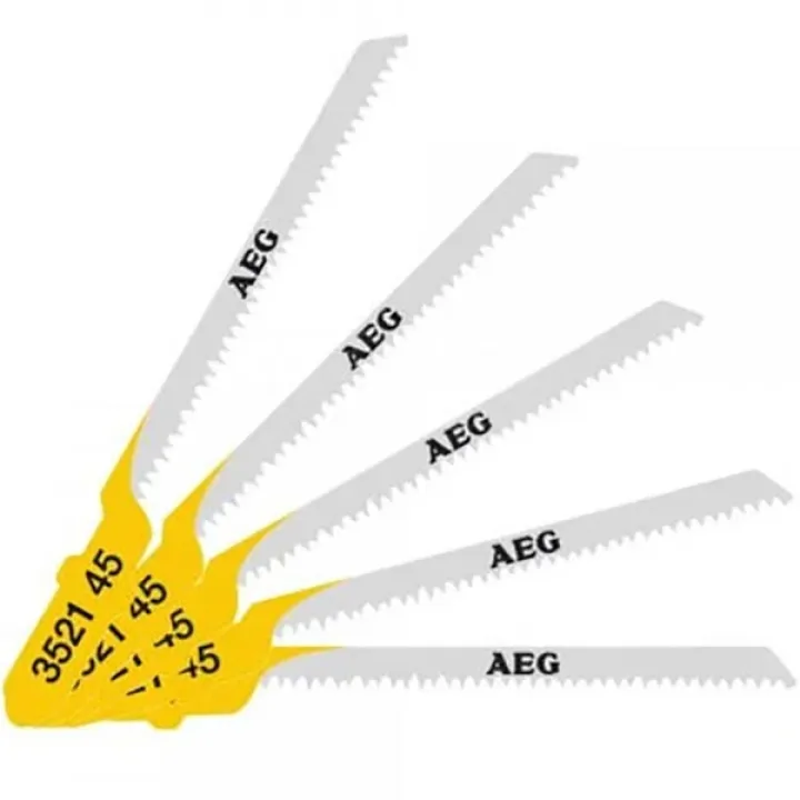 Полотна для лобзиковых пил T101AO, шаг 1.35 мм, чистый. фигурный рез, 5 шт.