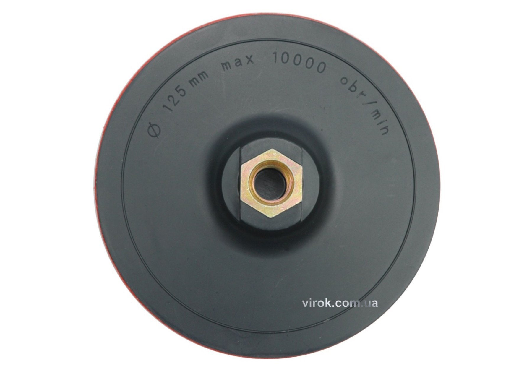 VOREL Круг-насадка шліфувальна з липучкою : Ø=125мм + гайка М14  | 08315