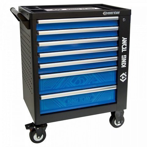 KING TONY Тележка инструментальная "35th ANNIVERSARY", 7 ящиков, черная, | P87G35-7B-KB