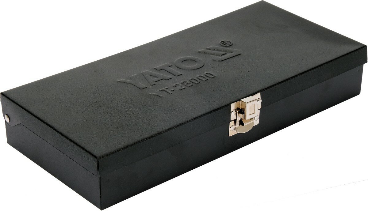 YATO Викрутка реверсивна ударна YATO L= 168 мм, з викрутковими насадками і головками, 32 елем. в фут