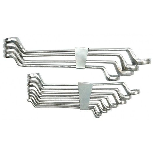 VOREL Ключі накидні вигнуті М 6-32 мм, компл. 12 шт  | 52630