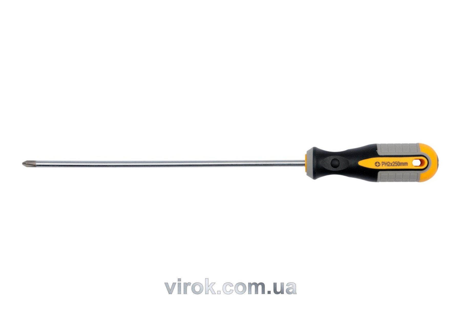 VOREL Викрутка хрестова : "Philips" PH2 х 250 мм. Cr-V  | 60924