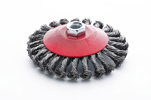 Щётка конус стальные витки 125мм (УШМ) APRO