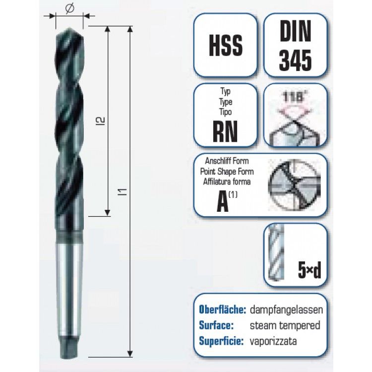 ALPEN Сверло по металлу ALPEN конус Морзе Ø 17 мм. 0020201700100