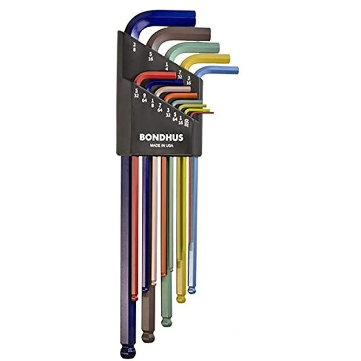 Набор ключей BONDHUS ( БОНДХУС ) Ball End L-Wrenches ColorGuard 69637