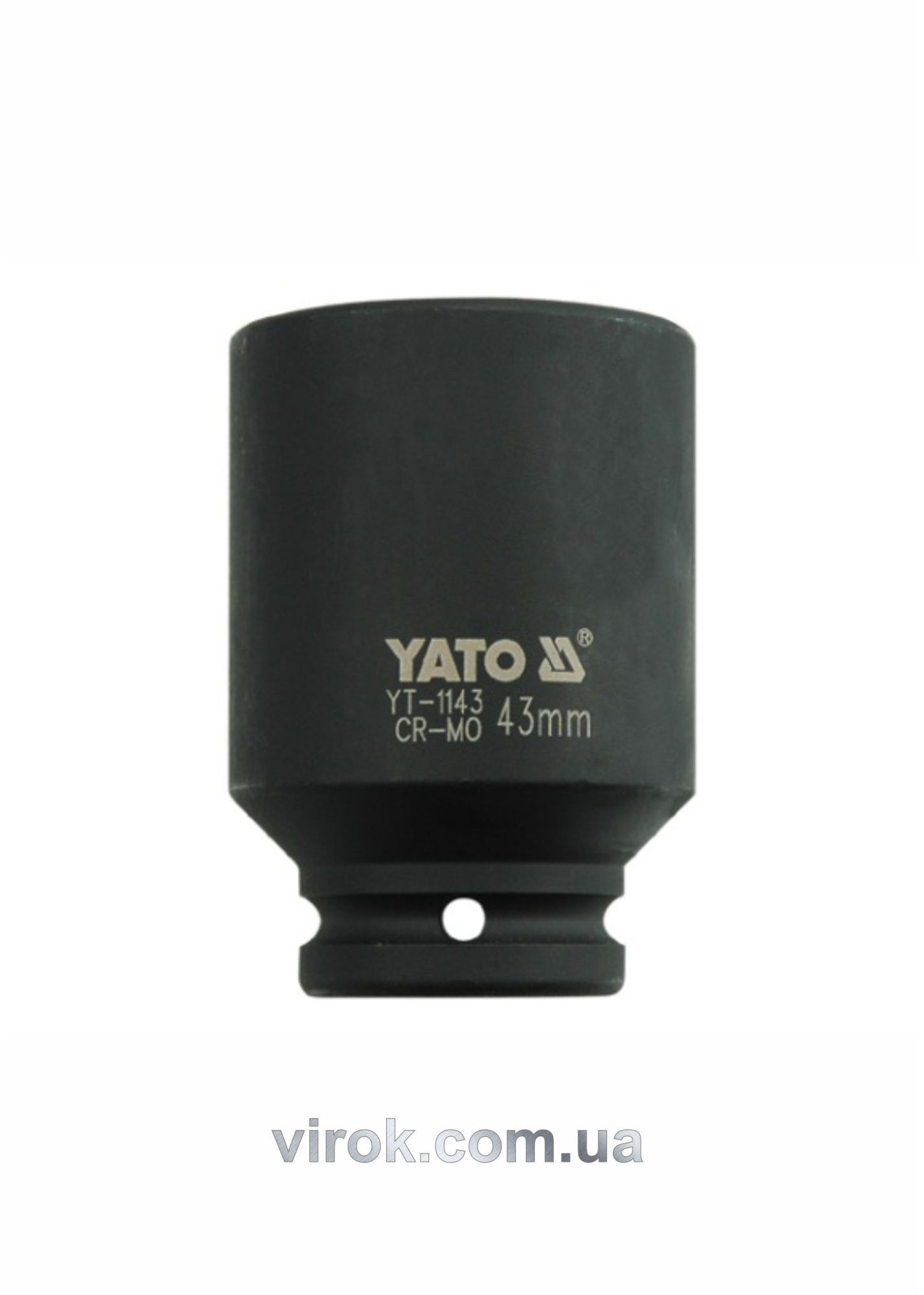 YATO Головка торцева ударна 6-гранна YATO : подовжена, квадрат 3/4", М= 43 мм, L= 90 мм  | YT-1143