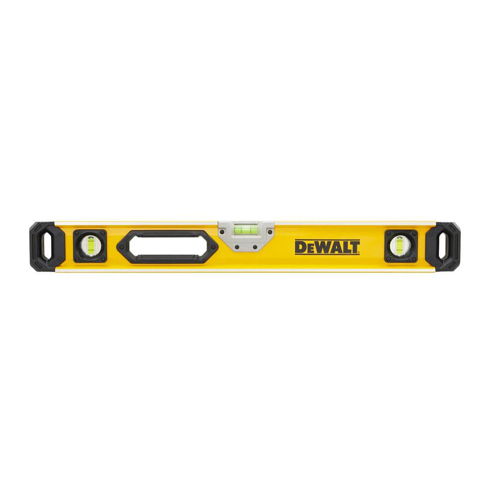 DeWALT Рівень "BOX BEAM LEVELS", алюмінієвий, 3 капсули, L=600 мм.