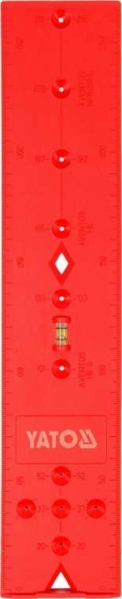 YATO Шаблон розмічальний отворів YATO для меблевих завісів, 270х 55х 3,6 мм  | YT-44136
