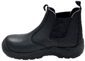 Чоботи низькі робочі з полірованої спилок шкіри YATO CHELSEA розм. 44, чорні з поліуретанов підошвою