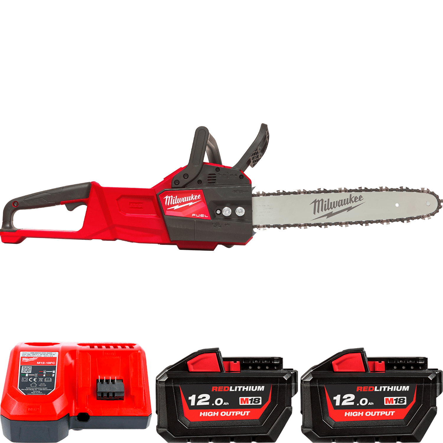 MILWAUKEE Аккумуляторная цепная пила шина 35 см M18 FCHS35-122 | 4933479679