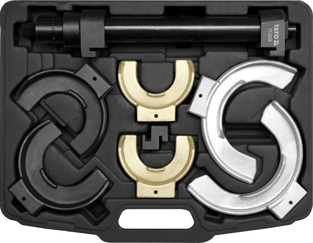 YATO Знімач амортизаційних пружин YATO до l=300 мм McPherson; заг. l=400 мм, макс. зусилля-1500 кг  