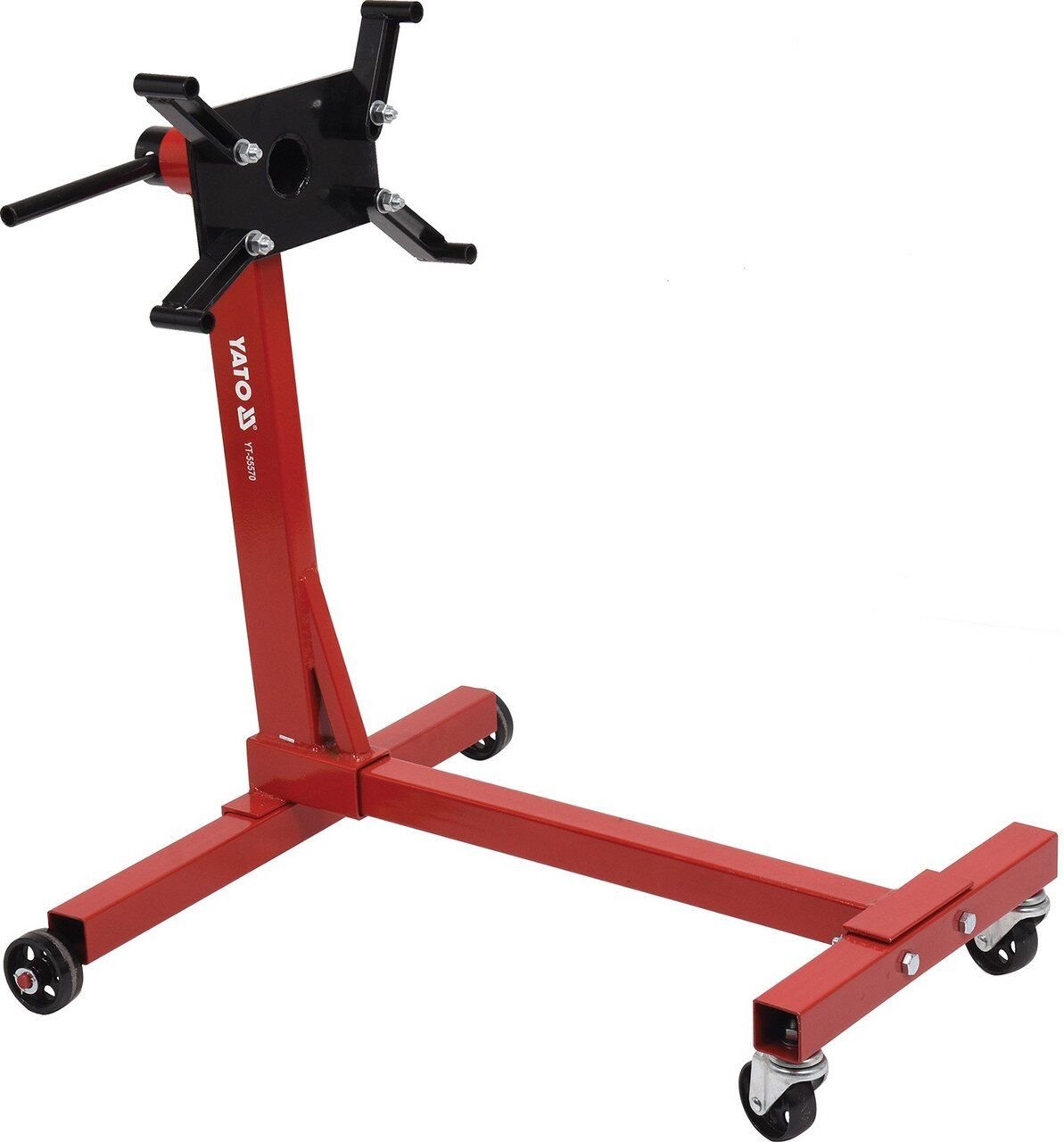 YATO Візок для монтажу двигунів YATO з обертовим 360º кріпленням на метал. колесах; макс. вага- 45кг