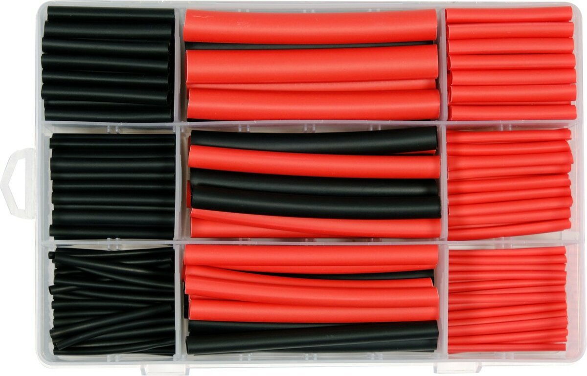 YATO Кембрики термоусадні до t=125°C з клеєм YATO : різних розмірів, 270 шт  | YT-068671