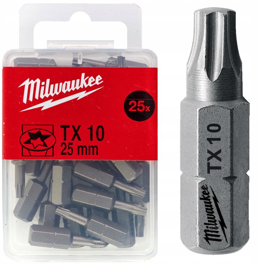 MILWAUKEE Насадка TX10 25мм (25 шт) | 4932399594