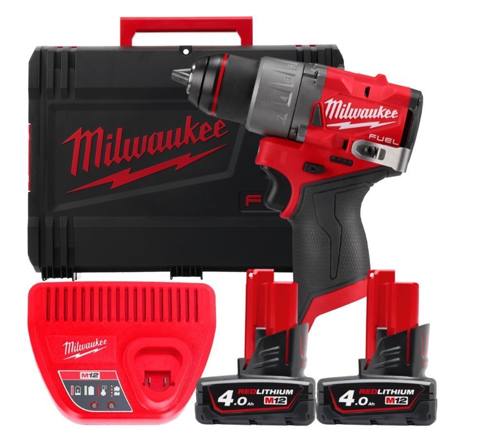 MILWAUKEE Акк. шуруповерт, крут. мом. 45 Нм, M12 FDD2-402X | 4933479874