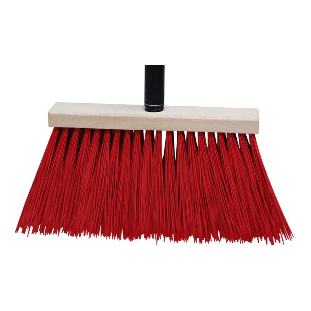 Мітла поліпропіленова 230х45мм, деревяна основа з держаком Україна | 70-588