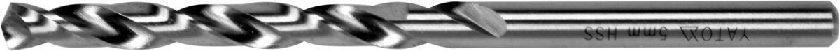 YATO Свердло по металу YATO HSS 4241 PREMIUM, Ø=5, х85 мм до. нержавіючої і високолегов.сталі,литва 