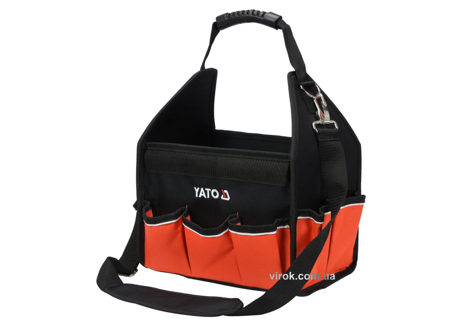 YATO Сумка відкрита для інструменту 12" YATO; 16 кишень, з стрічковим захоплювачем, з поліестеру  | 
