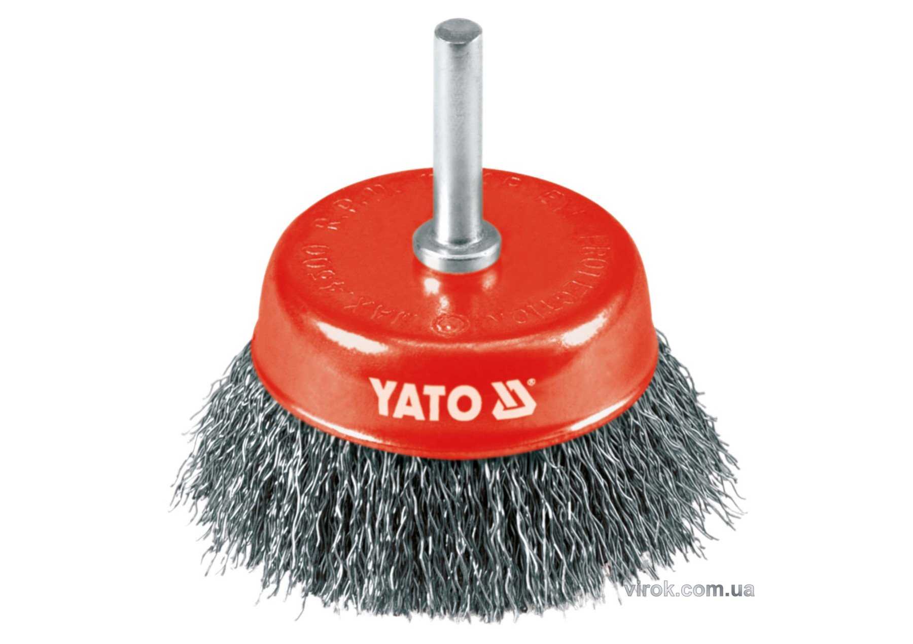 YATO Щітка - крацовка YATO Чашка Ø=75 мм . сталь. шпиндель 6 мм. 4500 об/хв | YT-4751