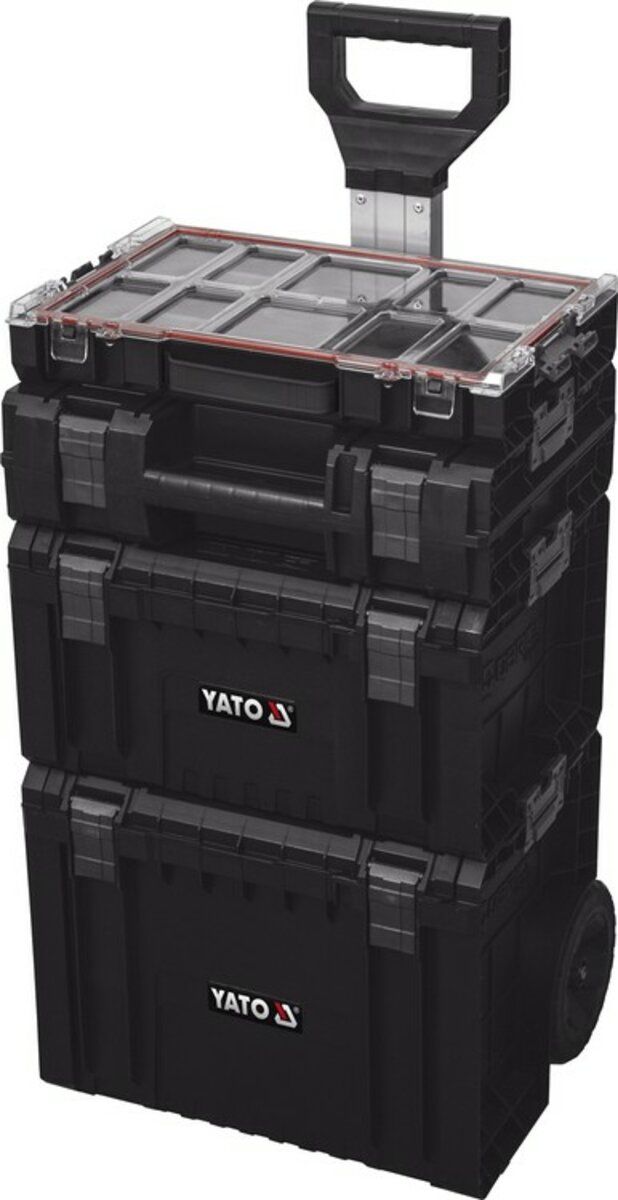 YATO Ящики складені для інструментів YATO, 4 шт. 770х 450х 380 мм, на колесах, до модуля 35B23B41G28