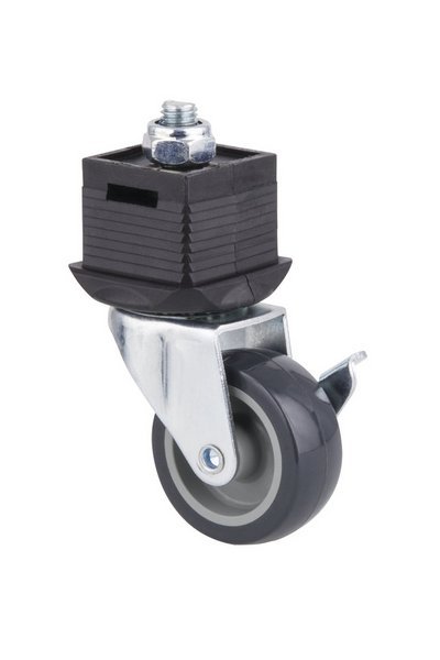 Wolfcraft ножка с роликом и тормозом, регулируемая  // 6066000