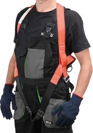 YATO Шлейки безпеки з лямками корпуса тіла і амортизатор YATO для висотних робіт, поліестерові  | YT