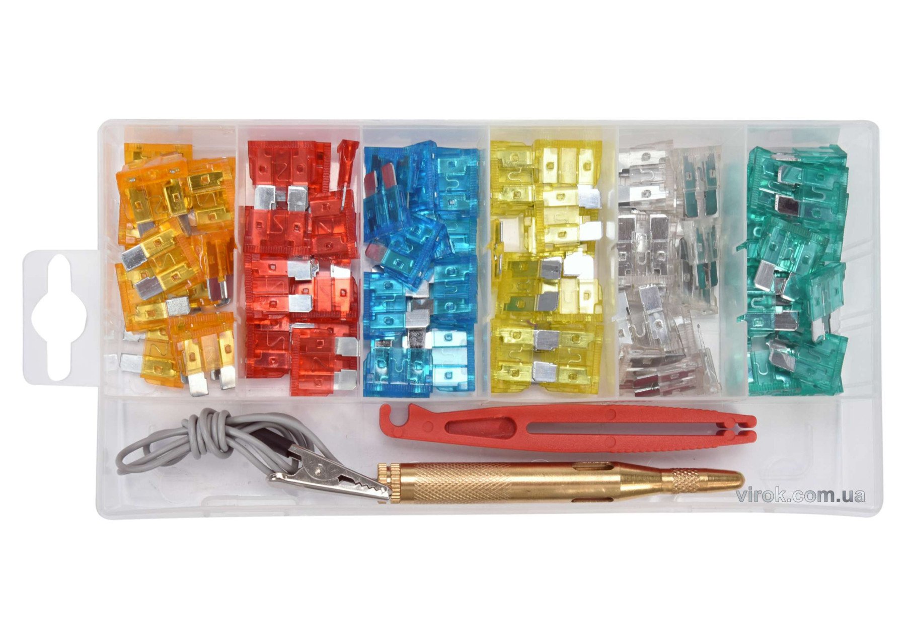 YATO Запобіжники автомобільні YATO STANDARD, в асортименті з індикатором, 92 шт  | YT-83142