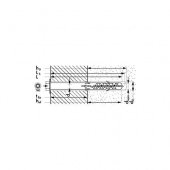 MUNGO MBRK - STB - 10 * 80 Дюбель фасадный с бортиком с шурупом с пресс-шайбой