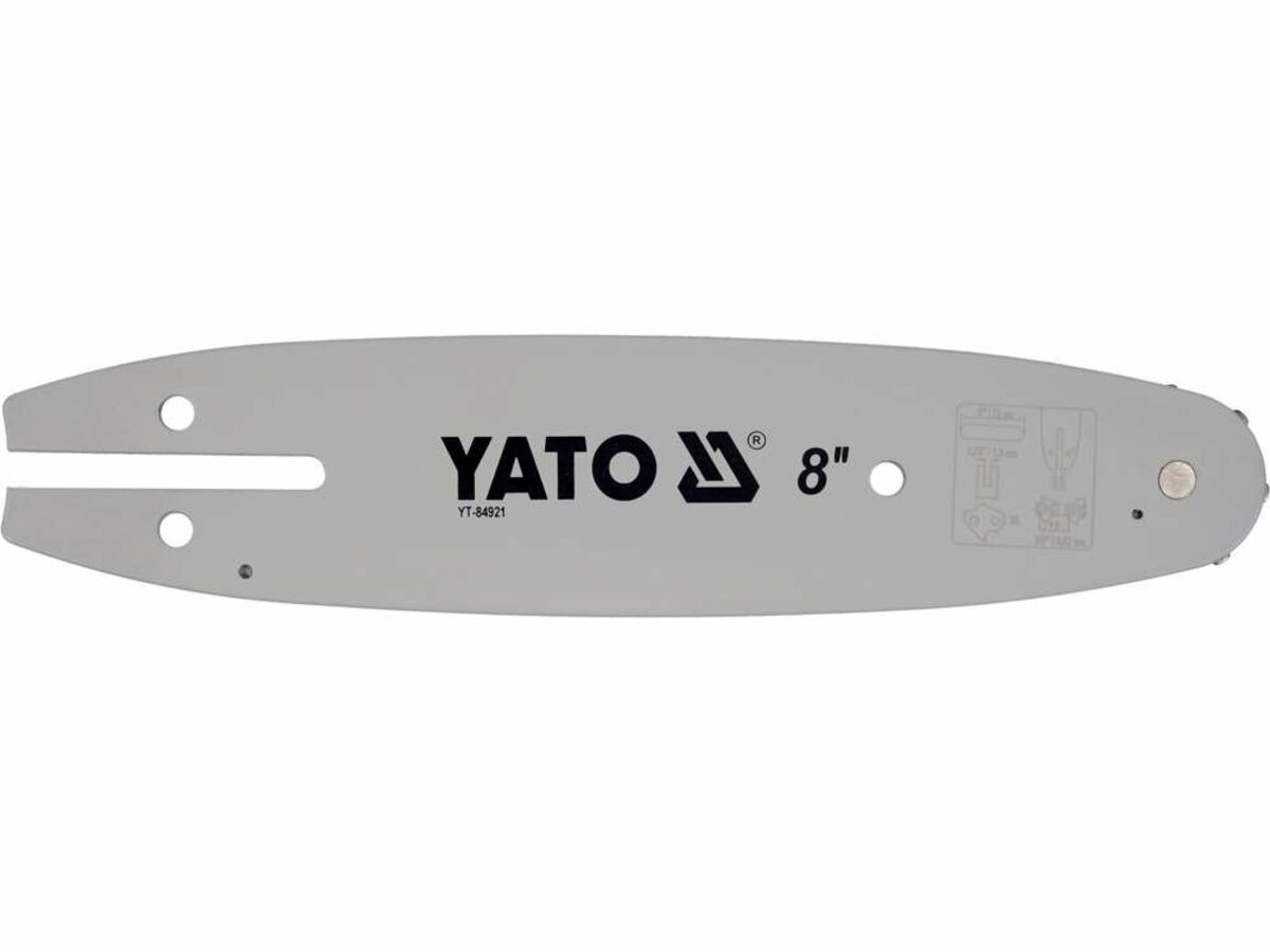 YATO Шина напрямна ланцюгової пили YATO l= 8"/ 20см (33 ланки) для ланцюгів YT-849479, пил: YT-82836