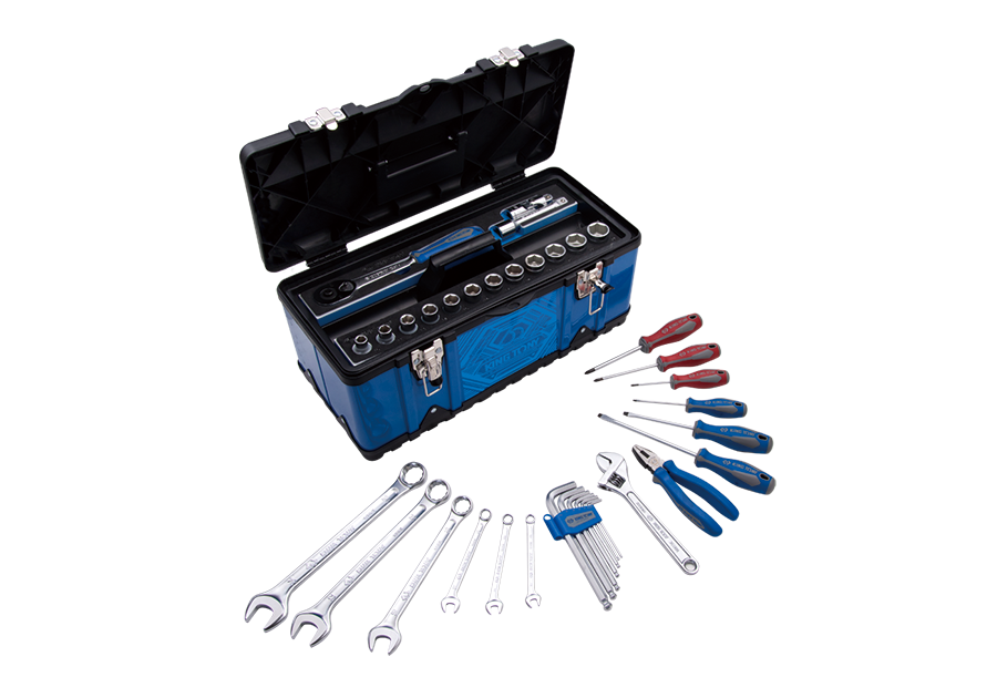 KING TONY Набор инструментов 42 ед. в пластиковом ящике 6гранн | P41542MRV