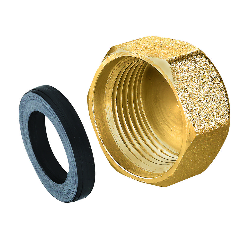 Заглушка латунна 1В, прокладка EPDM Україна | 78-262