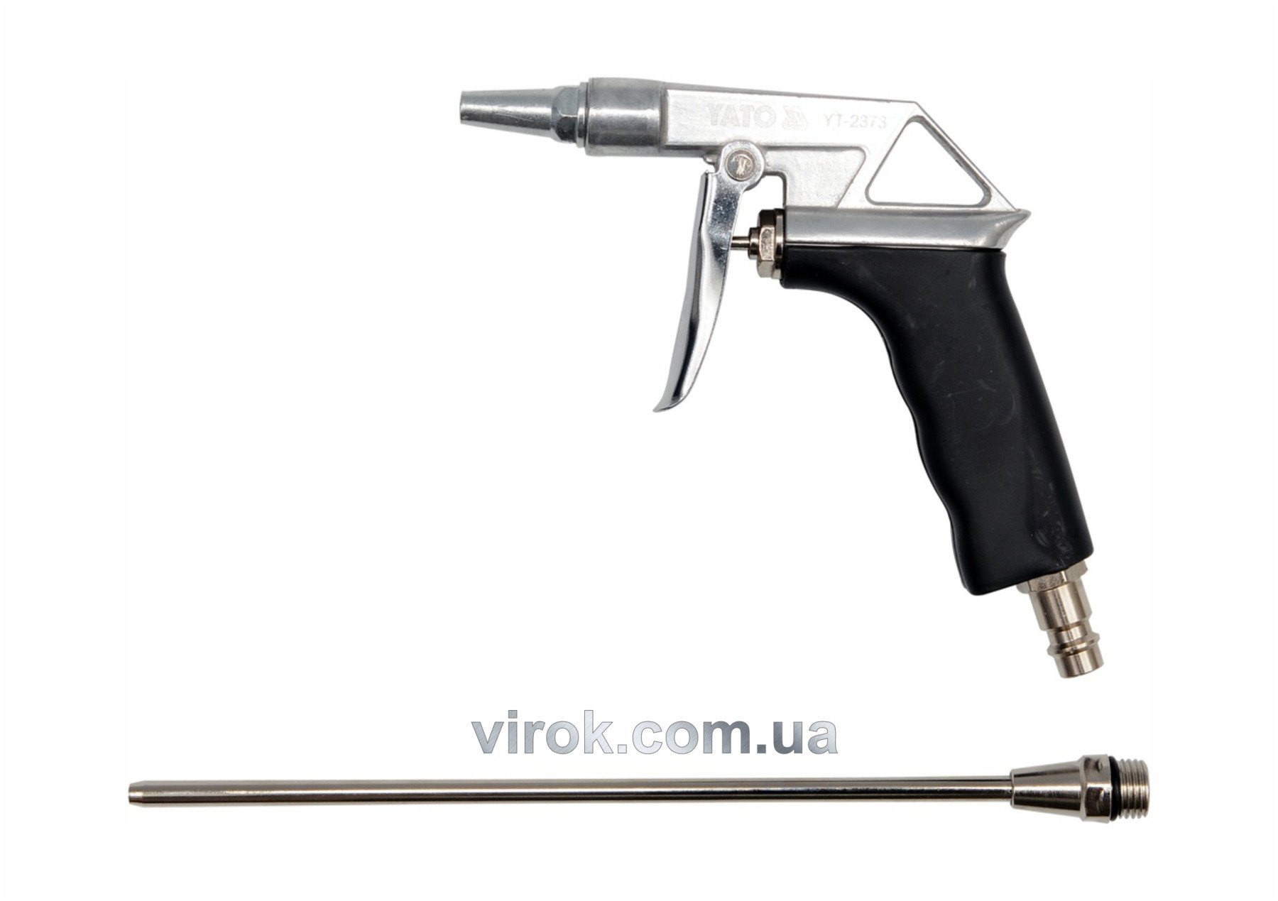 YATO Пістолет пневматичний продувальний YATO з подовженим соплом, 1/4", 0.8 MPa  | YT-2373