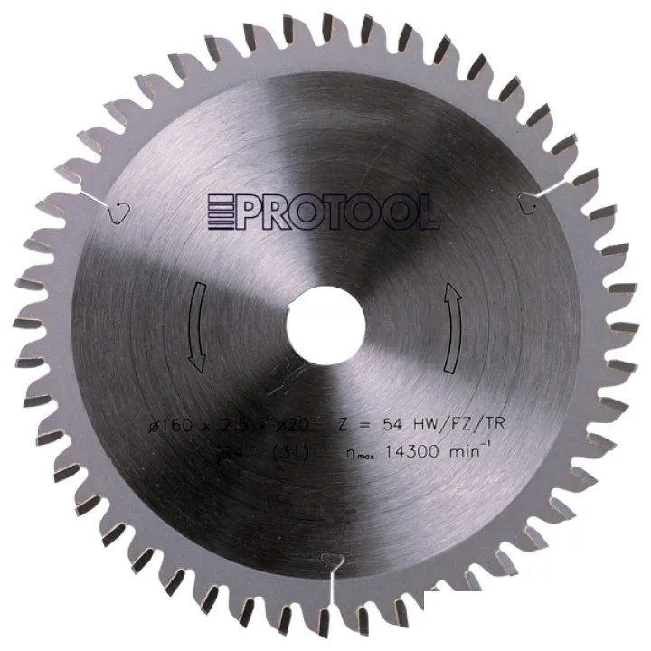 Диск пильный PROTOOL ( ПРОТУЛ ) 190х2.6х30 мм HW Z54 TFZ